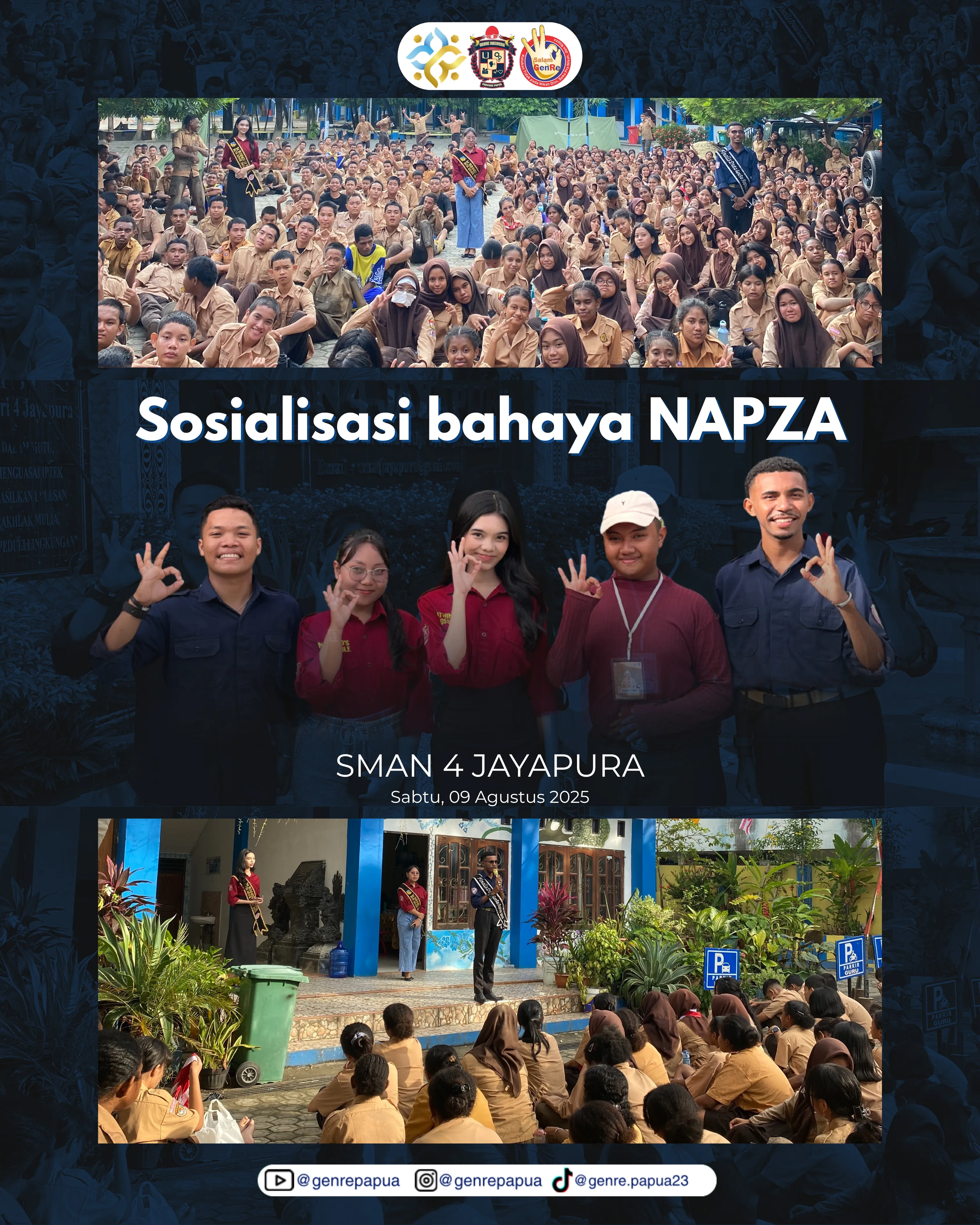GenRe Papua Edukasi NAPZA di SMA Negeri 4 Jayapura